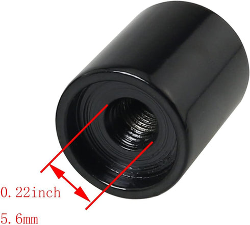 DGBRSM 2pcs Steel Lamp Finial for Lamp Shade Holder Harp Lamp Finial Knob Lamp Accessories, Black