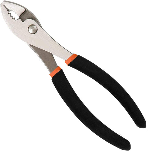 Edward Tools Harden Pro Slip Joint Pliers, Heavy Duty Fine Carbon Steel with Non Slip Handle, 8" Channel Lock Design