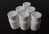 50PCS White Empty Solid Plastic Bottle Case Holder, Container Vials Box with Screw Cap for Powder Sample Storage