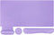 MOSISO Keyboard Mouse Pad Set, Large Gaming Mouse Pad & Wrist Rest, Ergonomic Non-Slip Mousepad for Home Office, Purple
