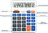 Desktop Calculator, Extra Large 5-Inch Clear LCD Display, 12-Digit Big Number Button, Auto Sleep Function