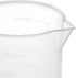 uxcell Measuring Cup 250ml PP Plastic Graduated Beaker with Handle for Lab Kitchen Liquids (5pcs)
