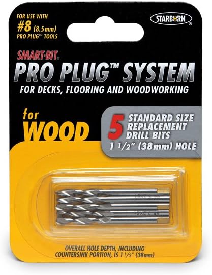 Starborn Pro Plug 0.125 L Stainless Steel Drill Bit, 5 pcs