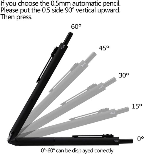 DUNBONG 4 in 1 Multicolor Pen, Metal Cased Multifunction Pen, 0.5mm Mechanical Pencil, 3 Ball Pens, 1 Count