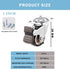 1 inch 360 Set 4 (2 2 Small Caster Wheels Low Profile Degree Swivel Casters of Rolling Plate Caster Wheels