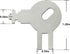 1PCS 70WM1 83TR 87T Dispenser Key Replacement for to-rk Paper Towel Dispensers Models Fits Von Dr-ehle Pal-mer