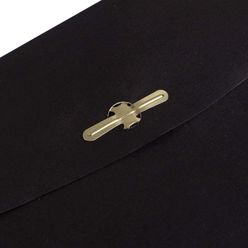 JAM PAPER 6 x 9 Open End Catalog Envelopes with Clasp Closure - Black, 100/Pack