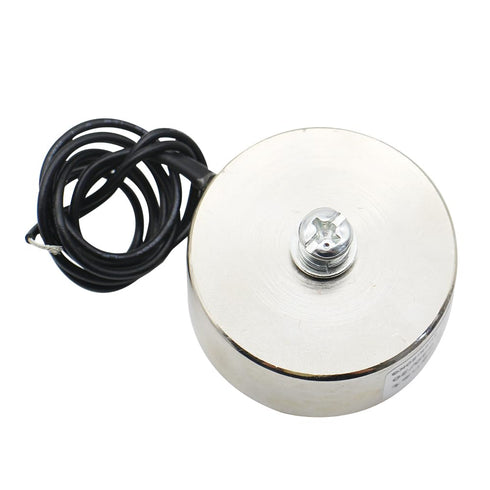 250N 55LB/20Kg Solenoid Lifting Cylinder, Electromagnet Suction Holding Sucker, Round Electric Magnet 40 x 20mm