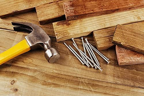 cSeao 100pcs Metal Cement Wood Sliding Nails, 50mm 2" Length, Common Hanging Nails