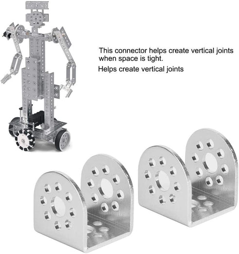 2PCS C Type Connection Bracket: Compatible with Robotics and Robot Parts