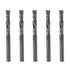 OSCARBIDE 1/8" Shank Square Nose Carbide End Mills, 5-Piece Precision Set for Wood, 2-Flute CNC Router Bits