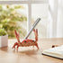 JIANSHUILIAN 1 Pc Red Creative Crab Pen Holder Weightlifting Crabs Pen Stand Storage Rack Office Home Desktop