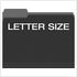 Pendaflex File Folders, Letter Size, 1/3-Cut Tab, Black, 100 Per Box for Documents