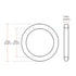 uxcell White Silicone O-Rings, 7mm OD 4mm ID 1.5mm Width VMQ Seal Gasket, Pack of 20 for Pipe Repair
