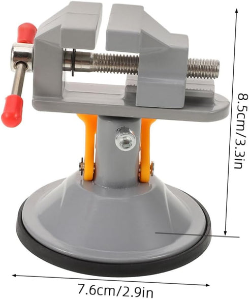 POPETPOP Professional Rotating Clamp Table Vise Durable Vise for Woodworking Metalworking and Repair Compact