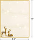 8.5"x11", 50 (2024037) Great Papers! Stationery Letterhead, Holiday Reindeer, Printer Friendly, Sheets