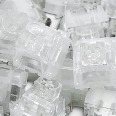 Metrickeys Frozen V2 Switch(90PCS) TTC Silent Switch, Transparent RGB Pre-Lubed Silent Linear Mechanical Keyboard