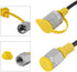 Hydraulic Pressure Test Hose 64Mpa, 2m/6FT Test Line for Excavator Construction Machinery