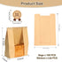 100pcs 13.7 8.3 3.5 Inch 120 Paper Bread Bags for Homemade Bread, Sourdough Bags with Window, x x Large Brown Kraft