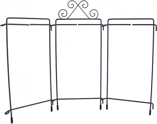 Table Stand Tri French Curl Display by Ackfeld Manufacturing, Grey