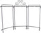 Table Stand Tri French Curl Display by Ackfeld Manufacturing, Grey