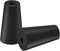 MECCANIXITY Rubber Tapered Plug 10mm to 15mm with Hole, Test Tubes Bungs Stopper Black for Lab Home, 20 Pieces