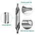 8Pcs HSS Center Drill Bits Set, 60-Degree Angle Combined Countersink Tools for Metalworking (1-6mm Sizes)
