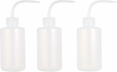 Wash Bottles, 3pcs 250ml Plastic Safety Squeeze Bottle for Medical Lab Supplies, Green Soap Cleaning