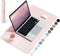 Non-Slip Desk Pad, Waterproof PVC Leather Table Protector, Ultra Thin Large Blotter for Office Work/Home (Pink)