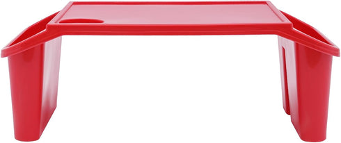 6Pcs (6, Kids Lap Desk Tray, Portable Activity Table, Portable Lap Bed Table with Side Pockets, Plastic Lap Desk