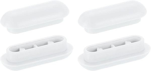 uxcell 4Pcs Toilet Seat Buffer, Anti-Slip Plastic Toilet Seat Bumper, Universal Buffer