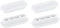 uxcell 4Pcs Toilet Seat Buffer, Anti-Slip Plastic Toilet Seat Bumper, Universal Buffer