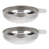 DOITOOL 2Pcs Stainless Steel Weighing Boats, Lab Dish Container for Measuring Mixing Powders and Liquids