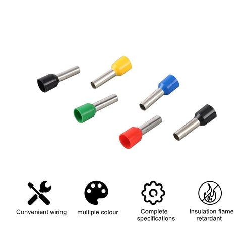 2120pcs Wire Ferrules Terminals Kit, Ferrule Crimping Assortment for DIY Electrical, Motorcycle, Vehicle, Boat