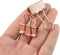 HAHIYO 25 Pack Binder Clips, Heavy Duty Paper Clamps with Sturdy Grip, Rose Gold Metal Finish for Home Office