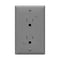 ENERLITES Decorator Receptacle Outlet with Wall Plate, Tamper-Resistant, 15A 125V, Gray