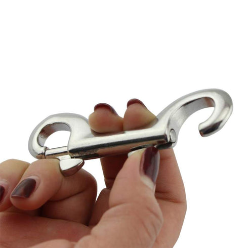 Bolt Snaps Double Ended Hook Set, 6 Zinc Alloy Trigger Metal Clips for Key Chain, Dog Leash, Pet Sling