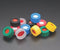 R.A.M. 5395-09FG Preassembled Screw Threaded Ribbed Cap and PTFE/Silicone Septa, Green, 9mm Cap Size (Case of 1000)