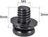 uxcell M4 x 6mm Carbon Steel Phillips Pan Head Machine Screws - 50pcs with Spring Washer and Plain Washers