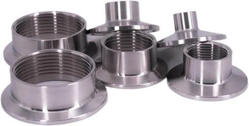 AIOCIOMZVZ 1.5in 2in 304/316 Production(SUS304-F-K64mm,3/4in) Tri Clamp Sanitary Pipe Fitting Connector - Stainless