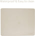 Leather Mouse Pad, Wood Mouse Pad with Stitched Edge, Waterproof Gaming Mouse Pad for Computers, 10.2" x 8.3", Beige