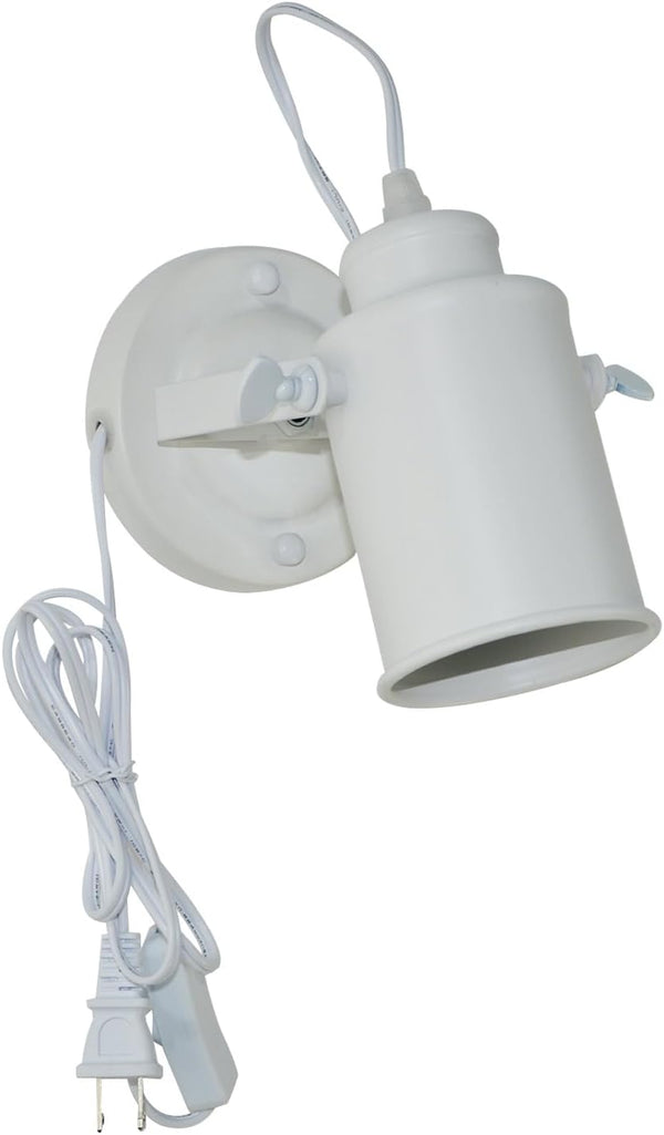Industrial Track Lighting Ceiling Spotlight,Vintage Wall Mount Lights, Rotate Head, Plug in