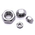 3/8"-16 Stainless Steel Hex Nuts - Bright Finish, 304 Stainless Steel 18-8 - 25 PCS