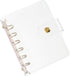 PATIKIL A7 Clear Binder Cover, Soft PVC Loose Leaf Binder Protector, Refillable Notebook Shell with Snap Button