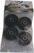 CNBTR 4PCS U-Type Pulley Wheel U Groove Bearing for Doors and Windows, 8mm Shaft Hole, 45mm Diameter