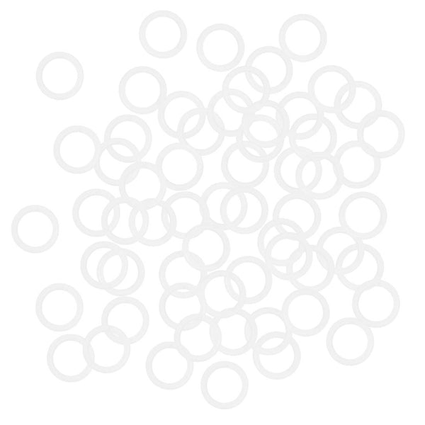 uxcell Silicone O-Rings, VMQ Seal Gasket 14mm OD 10mm ID 2mm Width for Compressor Valves Pipe Repair, White, 50 Pack