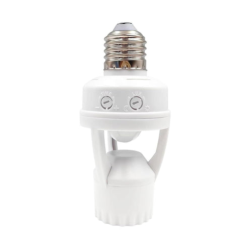 Generic Motion Sensor Light Socket, Auto On/Off E26/E27 Light Sockets Motion Sensor Adapter,