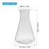 PATIKIL 1000ml Plastic Erlenmeyer Flask with Screw Caps, 1 Pack Narrow Mouth Conical Flask for Laboratory, Clear