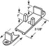 Prime-Line N 7384 Adjustable Bypass Door Guide, 1 In. High, Dark Brown (2 Pack)