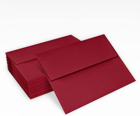LUXPaper 4Bar A1 Invitation Envelopes, Peel & Press, 50 Qty, Garnet Red, 80lb. Text